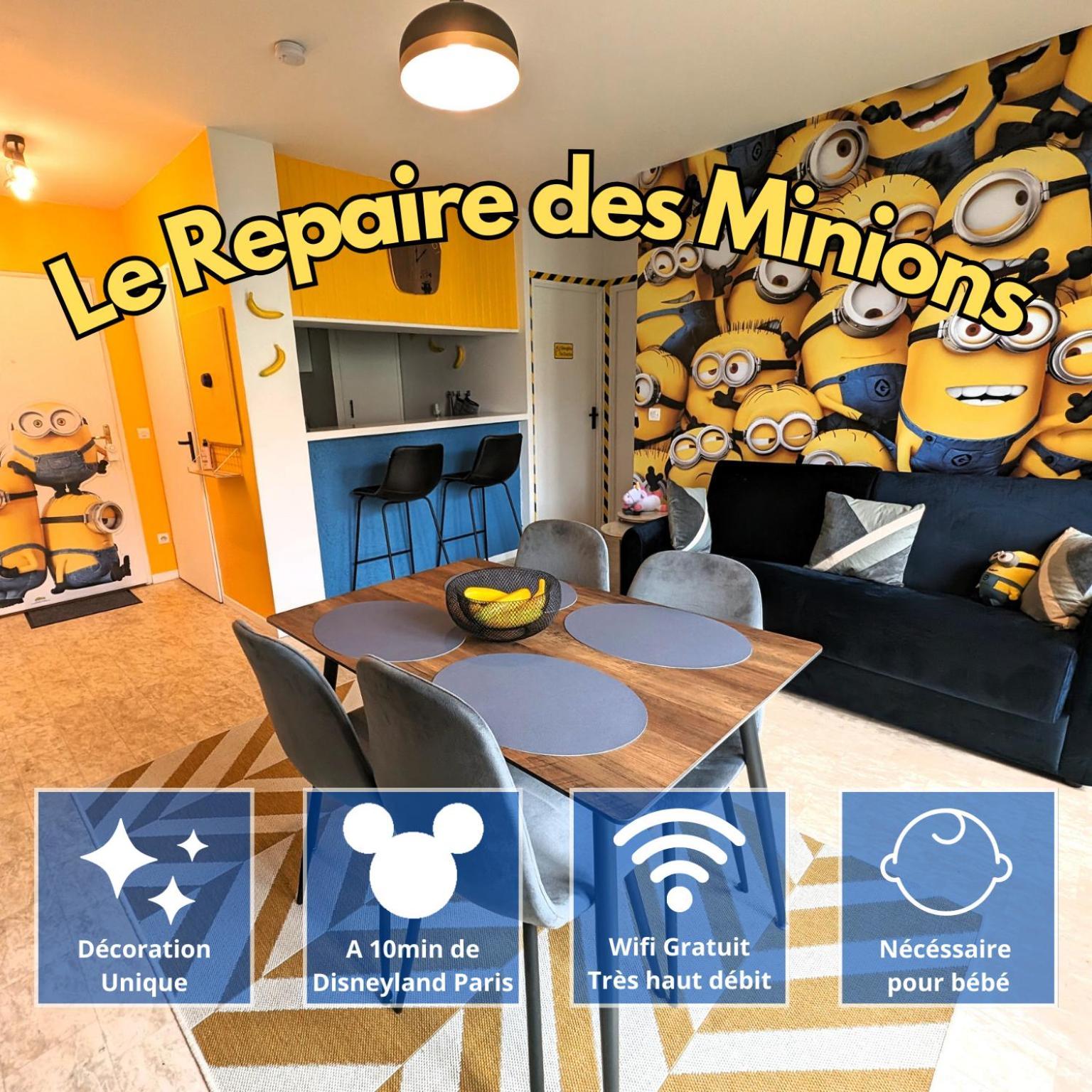 Le Repaire Des Minions - 10' Disney - Familial Баї-Роменвільє Екстер'єр фото